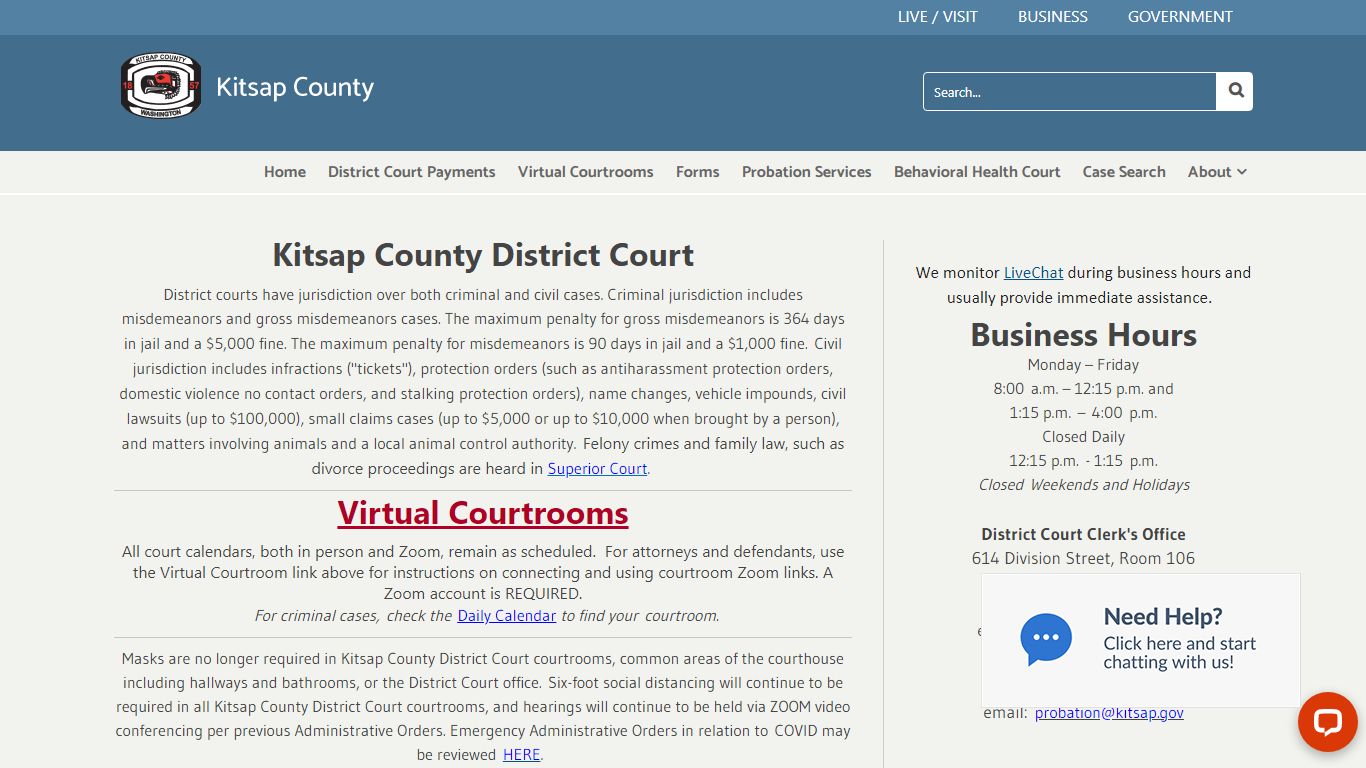 District Court - Kitsap County, Washington